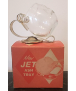 Vtg 1950&#39;s Jet Ash Tray Mid Century Modern Removable Glass Bowl MCM - $53.69 CAD