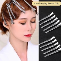 10pcs Hair Care Clips Stainless Steel Hairdressing Sectioning Clips Clam... - $22.77