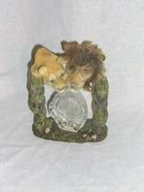 Male and Female Lion Resin Figurine Wit Head Etching of Male Lion - £9.58 GBP