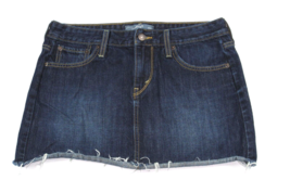 Women LEVI&#39;S cut off frayed denim jean skirt Size 10 - $17.55