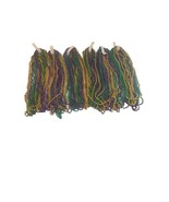 Mardi Gras Beaded Necklaces Party Decorations 6 dozen Purple Green Gold ... - $470.41 MXN