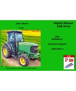 John Deere 5715 Tractor Technical Repair &amp; Operator&#39;s Manuals USB See Desc. - $23.74