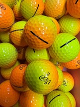 12 Vice Pro Plus Shade Yellow and Orange Near Mint AAAA Used Golf Balls - $27.04