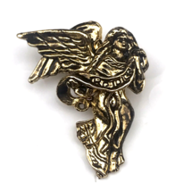 Angel Pin Brooch Gold Tone Vintage - £11.43 GBP