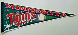 Rare Vintage 1997 MLB Pennant Minnesota Twins WinCraft Sports 12&quot; x 30&quot; NOS - £13.46 GBP