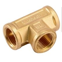 10 Pcs, Brass 1/2" x 1/2" BSP 3 Way Female Tee Pipe Connector - $55.76