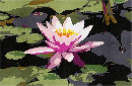Pepita Needlepoint kit: Pink Lilypad, 10&quot; x 7&quot; - $50.00+