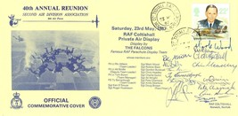 RAF Coltishall Norfolk 14x Parachute Military Hand Signed Reunion FDC - £23.97 GBP