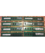 Lot of 8 Samsung &amp; Crucial 2GB PC3-10600U DDR3 Desktop Memory 1333MHz 2Rx8 - $19.79