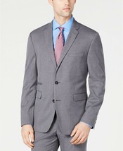 Vince Camuto Men&#39;s Slim-Fit Stretch Wrinkle-Resistant Suit Jacket Grey-46R - £56.12 GBP