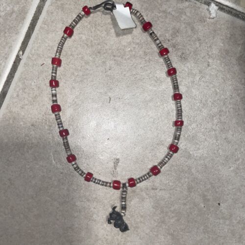 Antique Children’s Bead Cat Pendant ￼ Choker ￼ - $4.95