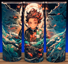 Demon Slayer Kimetsu No Yaiba Tanjiro Anime Cup Mug Tumbler Cup 20oz - £15.25 GBP