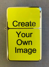 Custom Create Your Own Image Flip Top Oil Lighter Windproof - £12.47 GBP