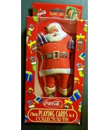 Coca-Cola Playing Cards 2 Sealed Bicycle Decks Collector Tin Santa Claus... - £11.98 GBP