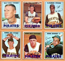 1967 Topps Pittsburgh Pirates Team Lot 6 diff Jerry May Billy O&#39;Dell Al McBean ! - £6.93 GBP