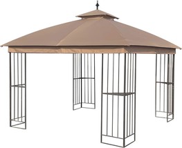 Canopy Top For Garden Treasures Model L-Gz038Pst-F (Tan) 10&#39; X 10&#39; Brown Metal - £121.41 GBP