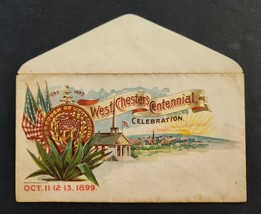 1899 antique WEST CHESTER CENTENNIAL pa celebration ENVELOPE COVER  - £97.27 GBP