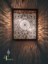 Moroccan Lampshade, Indoor Moroccan Lampshade, Mosaic Lampshade, Copper ... - $170.00