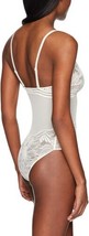 Calvin Klein Womens Perfectly Fit Mesh And Lace Bodysuit X-Small Ivory - $31.98