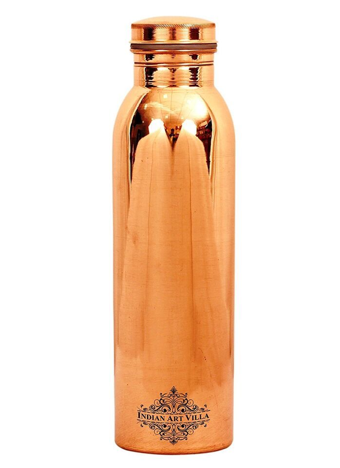 Leak Proof Copper Thermos Design Travel Water Bottle 900 ML - For Good Health - £28.65 GBP