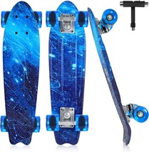 Beleev Skateboards for Kids, Cruiser Skateboard for Beginners Girls Boys Teens, - £38.31 GBP