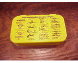 Old Fishing Lure Tackle Storage Small Plastic Case Box, with Knots Diagrams - $8.95