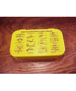 Old Fishing Lure Tackle Storage Small Plastic Case Box, with Knots Diagrams - £7.02 GBP