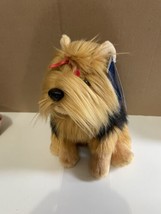 Rare 2016 Toys R Us Yorkshire Terrier Shih Tzu plush brown puppy dog new... - $20.74