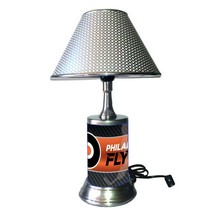 Philadelphia Flyers desk lamp with chrome finish shade - £35.78 GBP