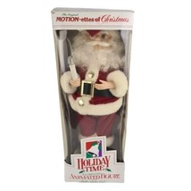 The Original Motion Of Christmas Vintage 18” Santa Display Candle Music Works  - £15.73 GBP