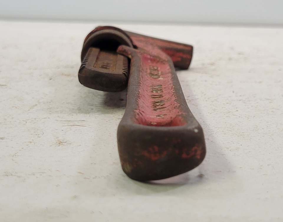 *PV42) Vintage 11" Ridge Tool Rigid Spud Adjustable Smooth Jaw Pipe Wrench USA Item image 6