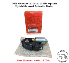 81671-2T201 2011 2012 2013 Kia Optima Hybrid sunroof Moonroof Motor Actu... - $59.39