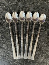 6 International Silver Co Deepsilver Silverplate 1971 Camille Iced Tea Spoons - £24.06 GBP