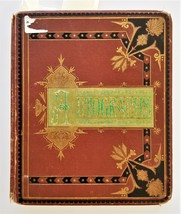 1877 Antique Julia Gray Long Island Autograph Album Orig Ny Us Treasury Entries - £175.12 GBP