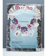 New Vintage Bucilla Christmas Card Holder Garland Kit Bell + Candy Cane ... - £21.77 GBP