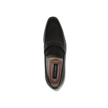 Men's Shoes Steve Madden Soft Leather upper Slip On Emree Black basket weave image 7