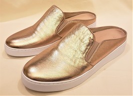 Vionic Comfort Flat Shoes Sz-9.5 Gold Metallic Leather - $59.98