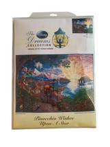 Disney Dreams Collection Pinocchio Wishes Upon A Star Cross Stitch Kit Kinkade - £108.81 GBP
