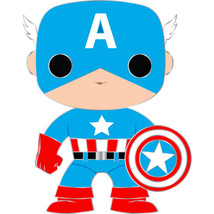 Captain America 4&quot; Pop! Enamel Pin - $33.68