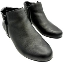 Trotters Major T1762-017 women&#39;s 8.5WW Black Pebbled Leather Ankle Booties - $802.46 MXN