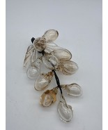 Vtg Glass Grapes Cluster Peach Individually Hand Blown mid-century moder... - $468.37 MXN