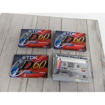 Lot of 4 TDK D60 Gemini SE60 Audio Cassette 60 minute Tapes New - £7.02 GBP