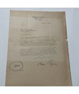 antique letter Trueman E. O’Quinn politician 1935 Attorney Austin Texas ... - £34.10 GBP
