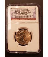 2007-D George Washington $1 Presidential NGC Brilliant Unc First Day of ... - $14.01