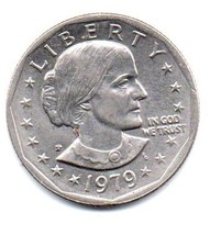 1979 P Susan B. Anthony Dollar - Circulated - Moderate Wear  About XF - £4.61 GBP