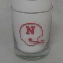 Nebraska Cornhuskers Lowball Whiskey Cocktail Glass 1970&#39;s Logo University Seal - £21.54 GBP