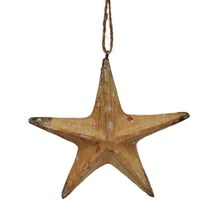 Vintage Look Rustic Starfish Christmas Tree Ornament Sea Animal Decorati... - $12.85