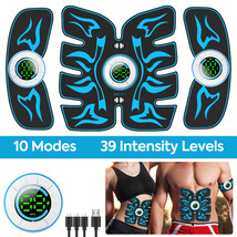 Ems Abdominal Toning Trainer Workout Muscle Abs Stimulator Toner Fitness Belt Us - £32.76 GBP