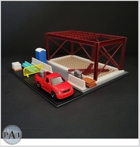 The Construction Site Diorama Compatible with 1:64 Scale Hotwheels dieca... - $46.74