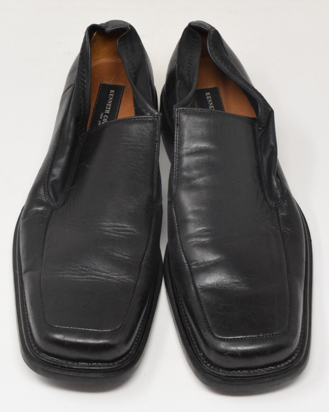 Primary image for Kenneth Cole Mens Loafer Soft Leather Black Dress Shoes 10